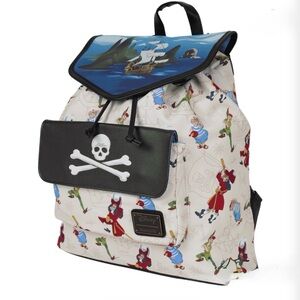 Loungefly Disney Peter Pan Exclusive Pirate Ship Drawstring Full-Size Backpack 🆕